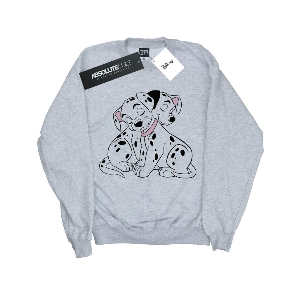 Disney Womens/Ladies 101 Dalmatians Puppy Love Sweatshirt