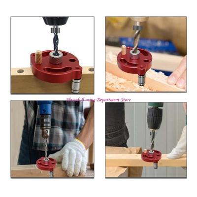 Aluminum Woodworking Vertical Hole Doweling Jig Centering Drill Guide