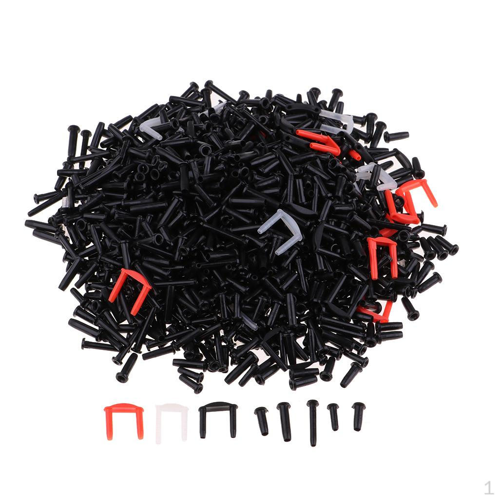 

/ 2000 шт. универсальные проушины для ракеток для бадминтона Black-mixed