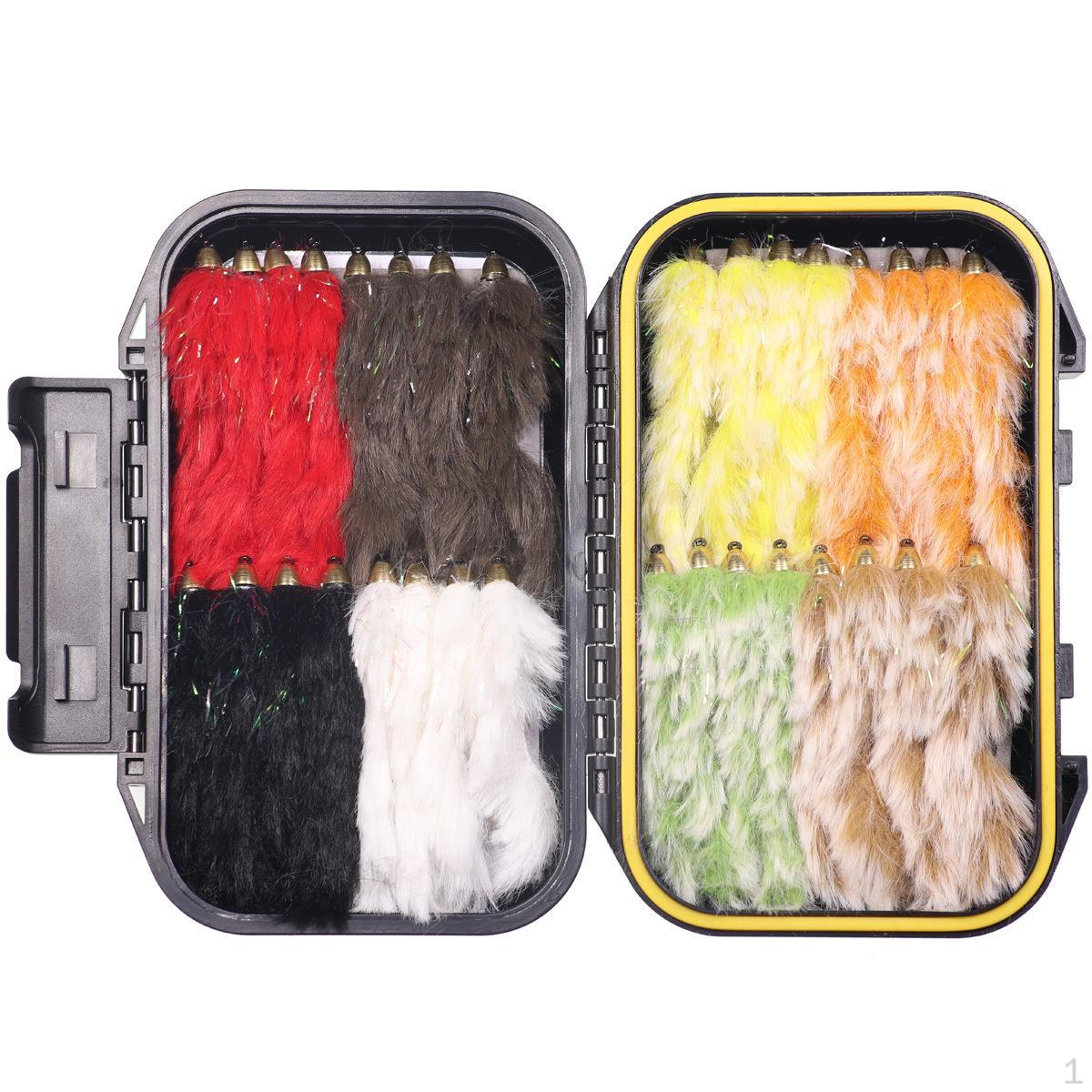 

12 приманок для ловли нахлыстом с крючками, реалистичные портативные для искусственной пресноводной и соленой воды