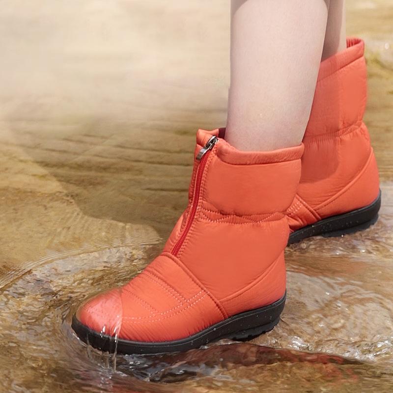 Colorful Fashion Winter Shoes Women Snow Boots Flat Non slip Waterproof Women Ankle Boots Warm