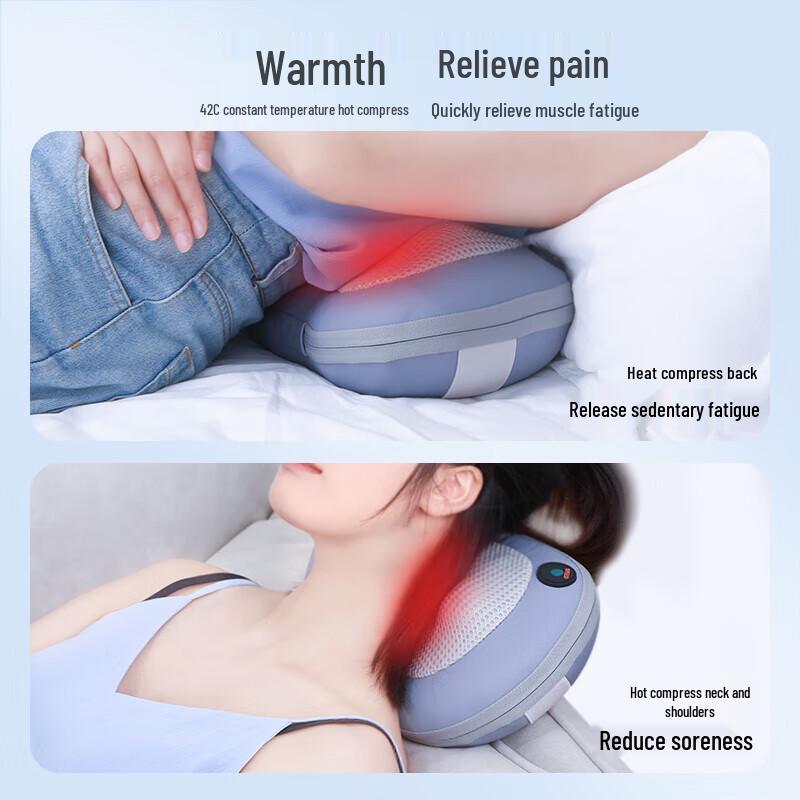 Miaojie M2 Neck and Back Massager Pillow CN plug (adapter included)