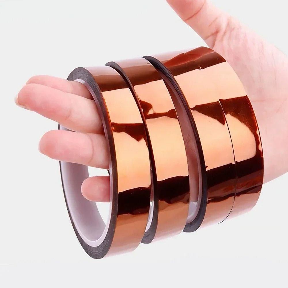 1Roll 300 DegreeC BGA Tape 5-40mm Anti-static Polyimide Tape 33Meters High Temperature High Temp Tape Electrical Industry