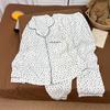 Women's Cloud Cotton Lace Pajama Cardigan Set - Spring & Autumn Collection
