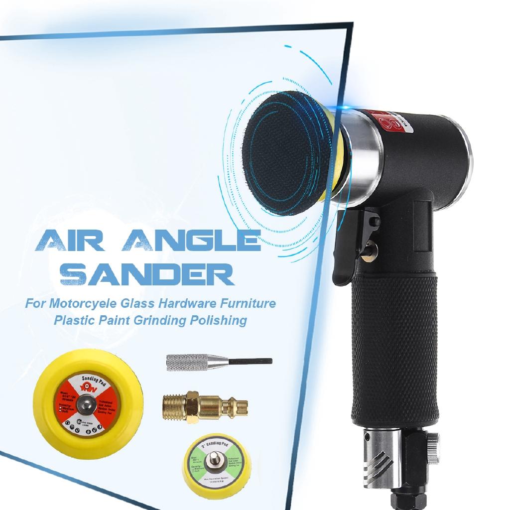 

Мини пневматическая угловая полировальная машина 2 дюйма, набор воздушной шлифовальной машины, полировальная машина орбитального двойного действия, шлифовальные подушечки