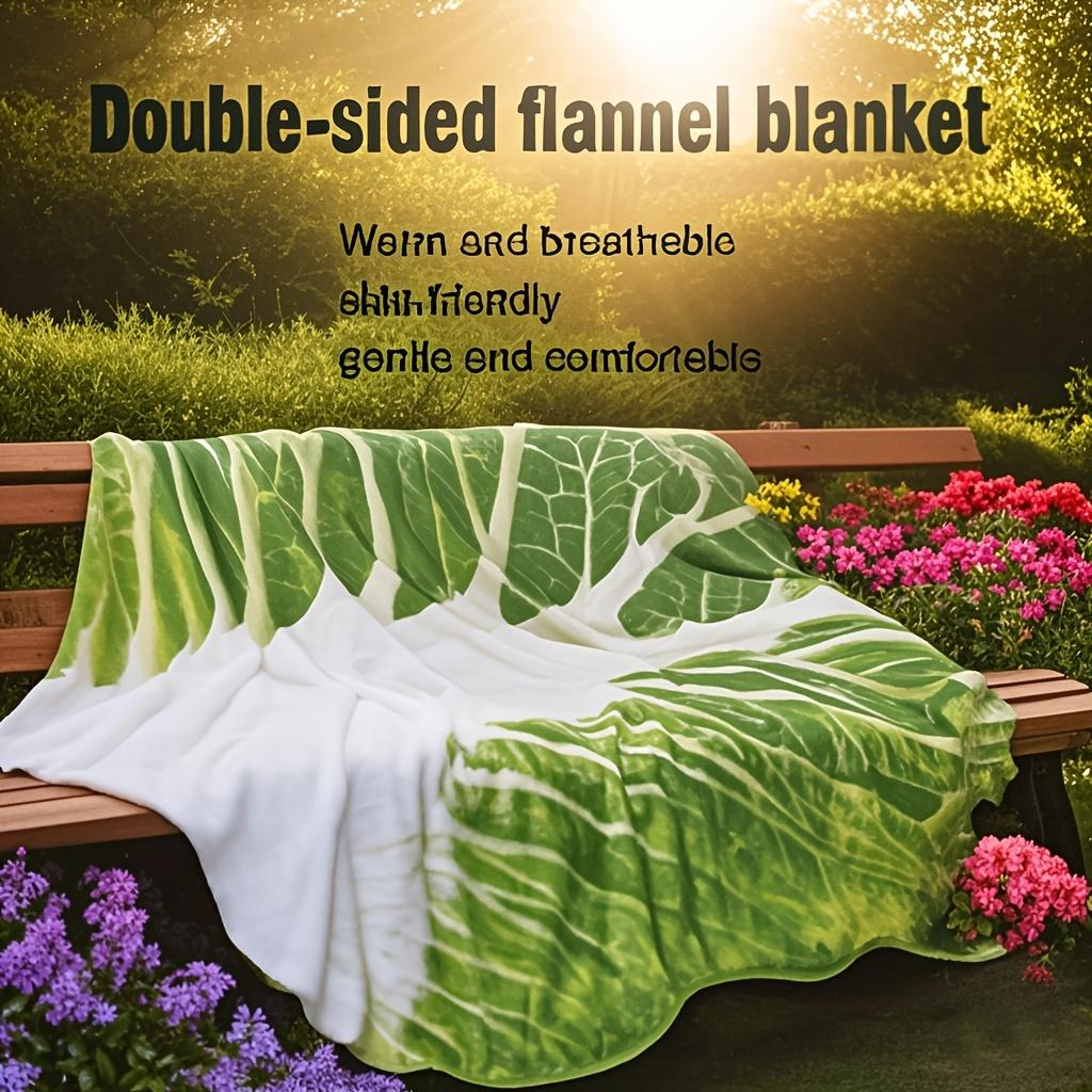 Jmg Household Supplies Unisex Coral A Flannel Blanket An Amusing Cabbage-Shaped Blanket Gift Cozy And Warm Soft Blanket For Sofa Office Bed And Outdoor Travel