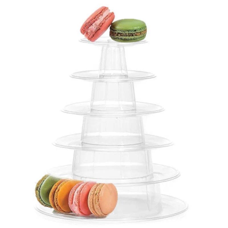 6patrový stojan na dorty, stojan na cupcake, stojan na dorty, PVC podnos na svatbu, narozeniny, nástroje na zdobení dortů, pekárna