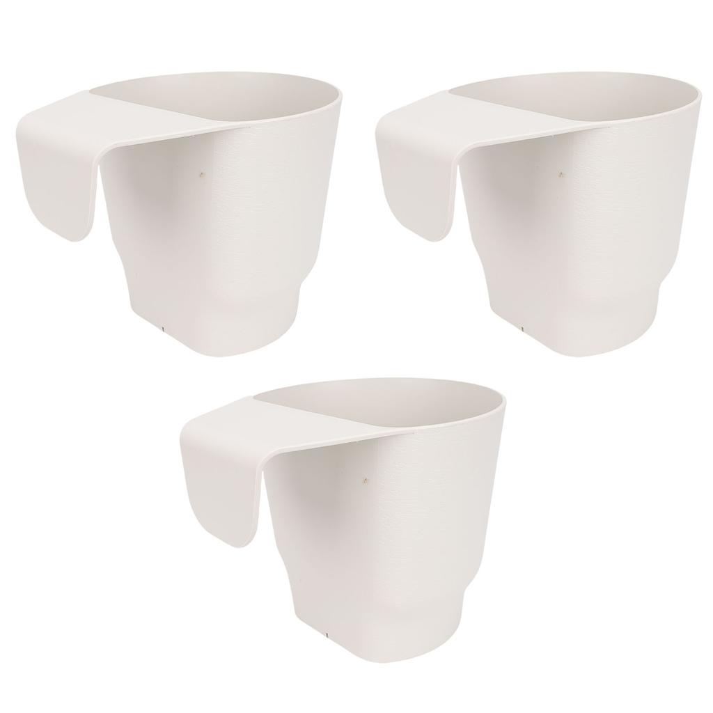 Hanging Flower Pot Efficient Drainage System Fence Hanging Bucket Pot for Balcony Garden Handrail