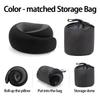 Portable U-shaped Travel Pillow Neck Support Memory Foam Snail Style Travel Pillow Adjustable Soft Noon Break Pillow
