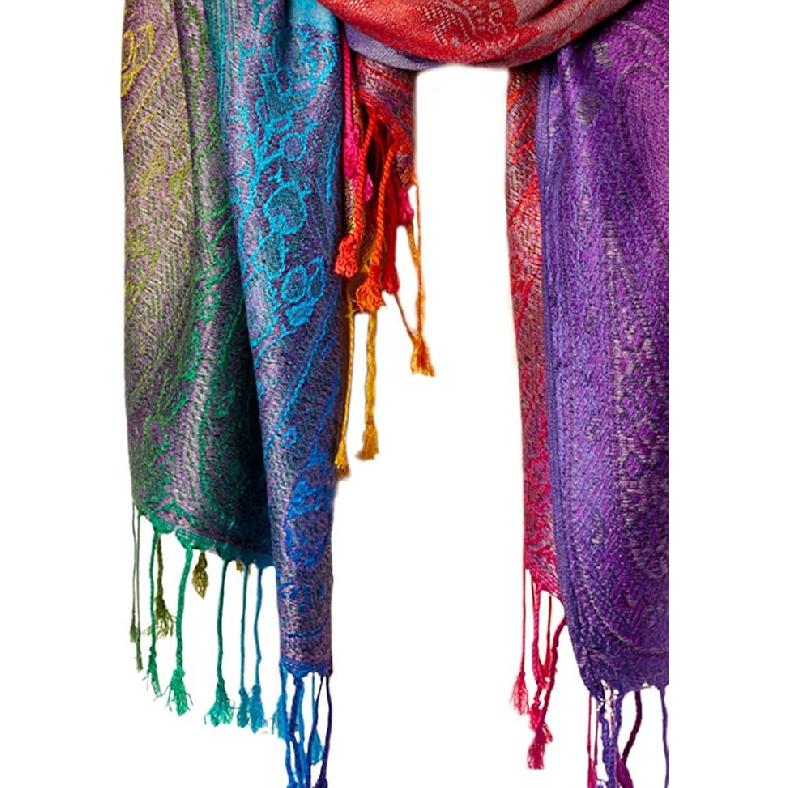 Moda Kadın İpek Eşarp Lüks Saten Şal Sarma