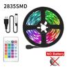 2M Non Waterproof SMD2835 5V RGB LED Light Strip with 24 Key IR Mini Controller Suitable for Holiday Decorate and Home Gathering
