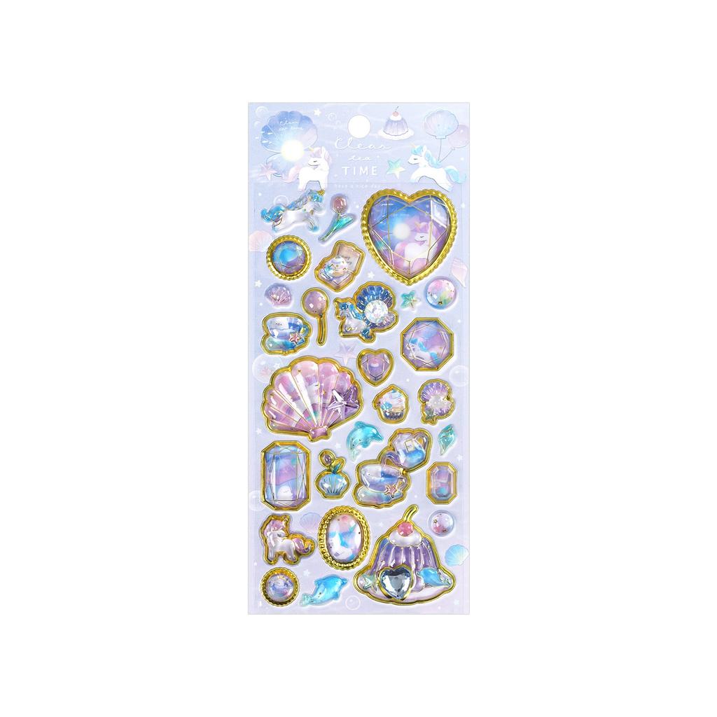 3D Panda Unicorn Cartoon Relief Crystal Sticker Children's Educational Handmade Reward Smooth-Surface Mobile Phone Decoration