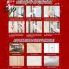 Christmas New Year Window Art Chinese Decoration, 2027 Goat Static Clings, Zodiac Glass Vibrant Pattern Cling Decals, Reusable Lunar Decor for