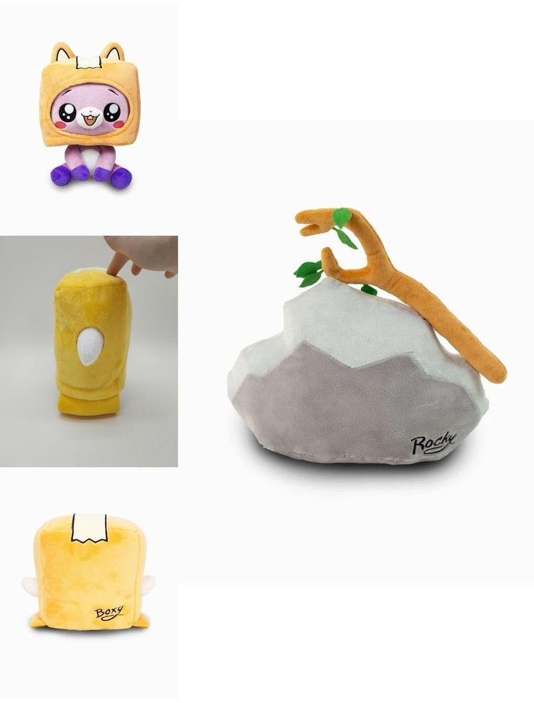 Lankybox Plush Toys Boxy Foxy Rocky Soft Stuffed Dolls Perfect For Kids!