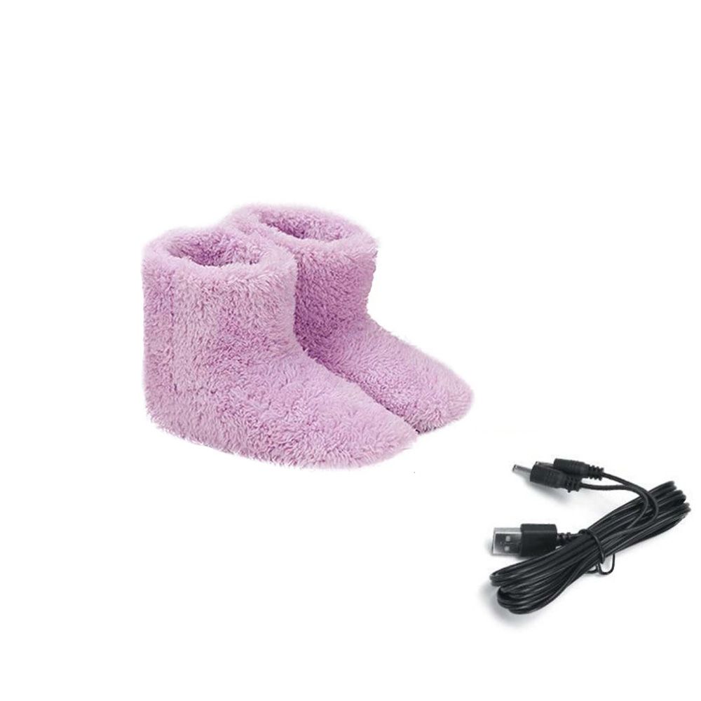 Charging Plush Comfortable Electric Heated Shoes Warm Foot Foot Warmer Shoes Winter Warming Slipper