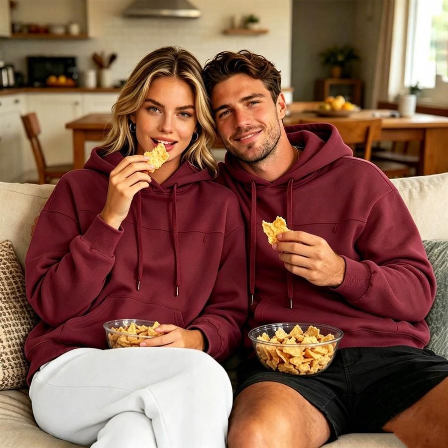 Women's Oversized Zip-Up Hoodie with Large Pockets for Fall Winter