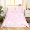 Dog Paw Print Duvet Cover Set Puppy Bedding Set Cute Animal Cartoon Pattern Quilt Cover