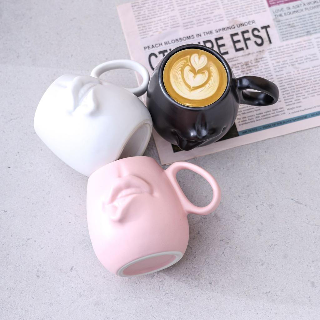 Nordic Face Ceramic Coffee Cup Fun Funny Mug Creative Afternoon Tea Latte Cup