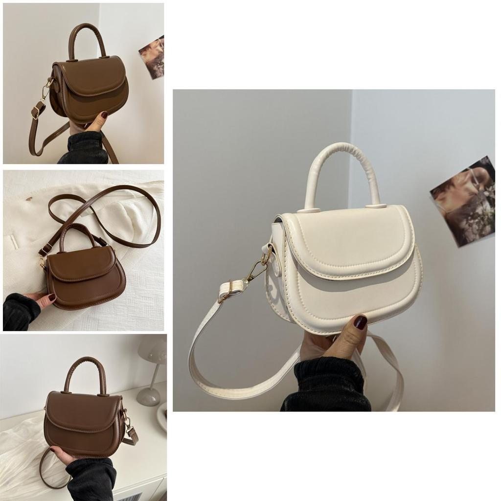 Trendy Vintage Saddle Bag 2024 Spring Summer New Versatile Tote Bag Stylish Casual Shoulder Crossbody Bag Wholesale