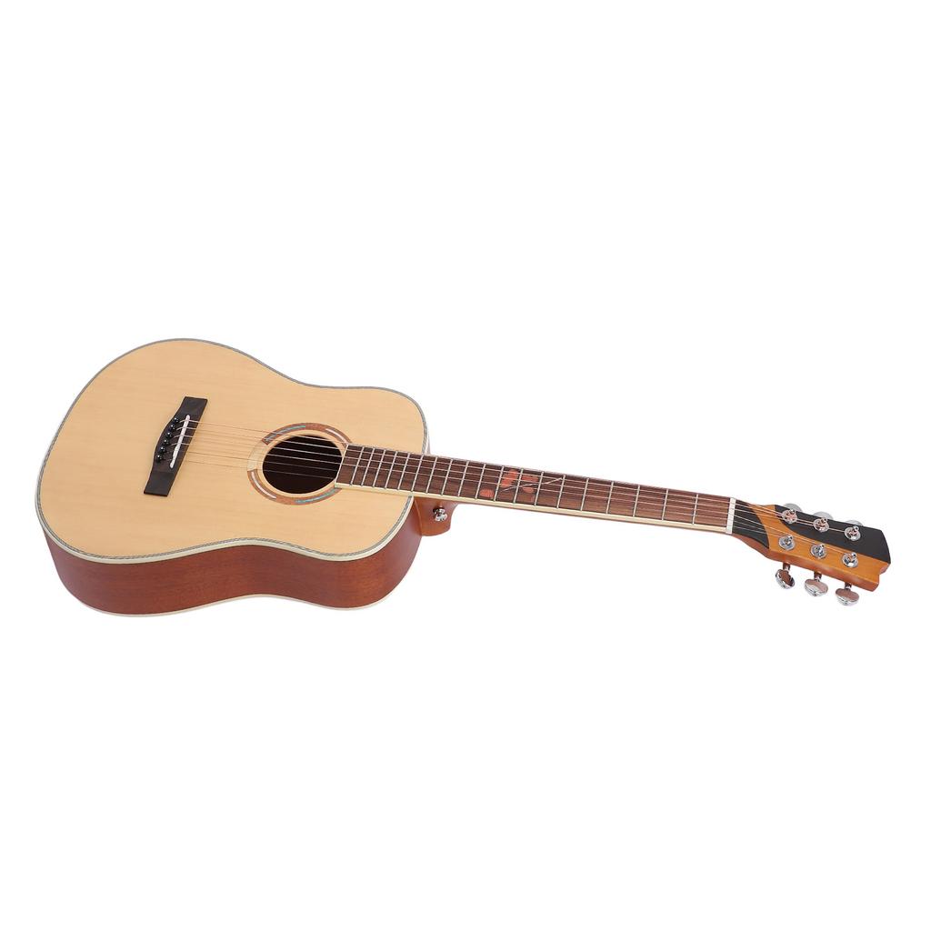 Akustická kytara 6strunná pro začátečníky 34palcové lidové kytary Hallow vysoký lesk masivní smrk