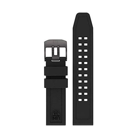 Used Luminox Men s 7050 Navy Seal Color Mark Series Black Polyurethane Watch Band rr