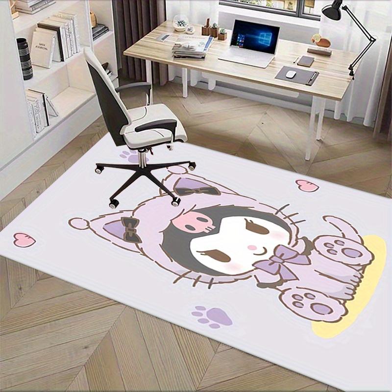 Office Rug Kawaii, Cat Anti-Slip Rug, Machine Washable for Living Room, Bedroom, Office, Multiple Sizes, Bedroom Mat, Decorative Mat, Durable Mat, Liv