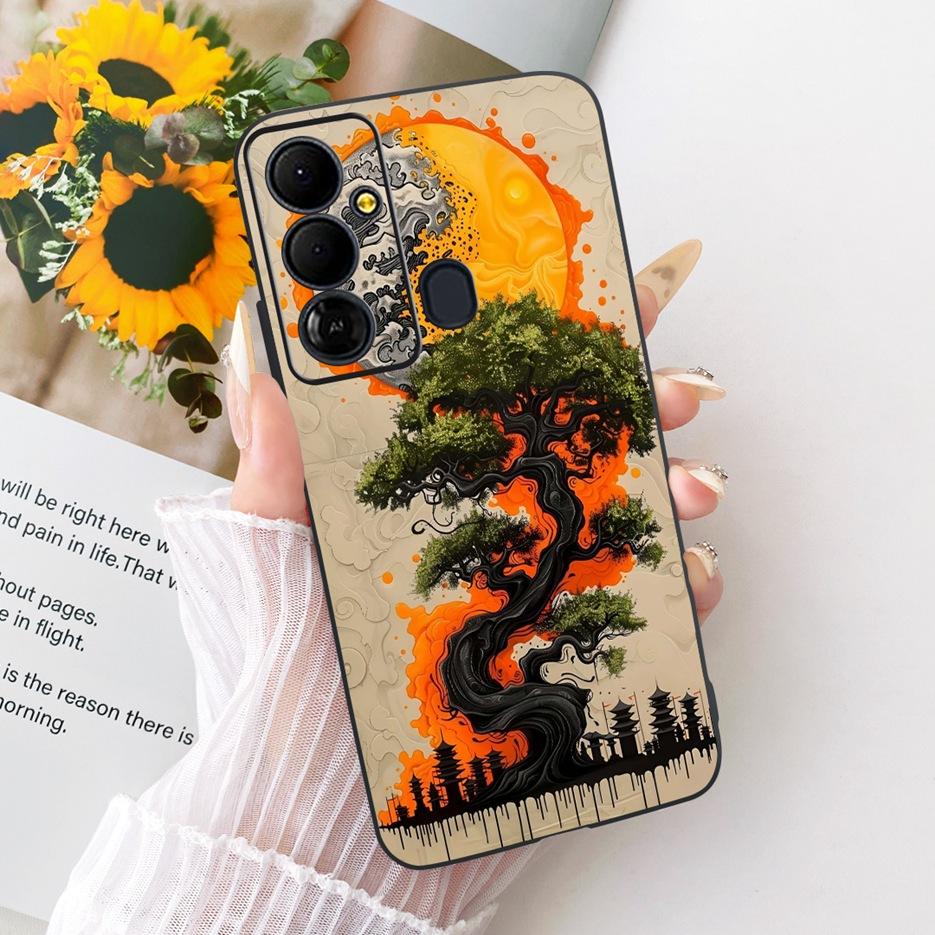 Für Tecno Pop 6 GO Hülle BE6j Niedlicher Löwe Mode Bemalte Abdeckung Weiche TPU Handyhülle Für Tecno Pop 6 Pro BE8 Pop6 GO Rückseite Taschen