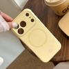 Cream Polka Dot iPhone 13/15/16/17 ProMax Case with Heart Mirror & Magnetic Stand - Korean Design