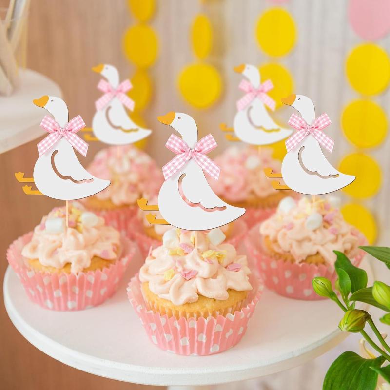 12pz Oca Buffa Torta Torta di Compleanno Inserimento Cartoncino Torta di Compleanno Mangiare Topper per Cupcake Compleanno Bambini