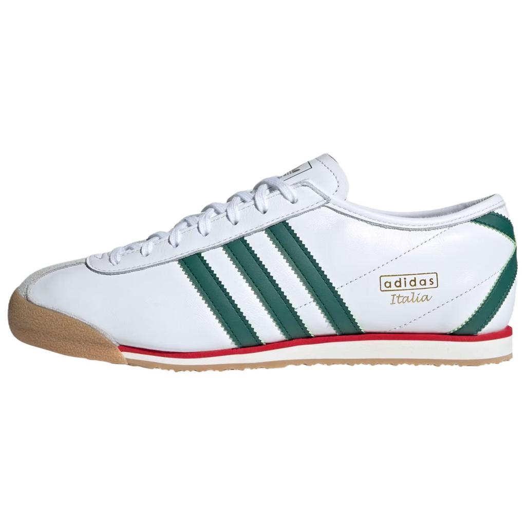 Adidas Originals Italia 70s Abrasion Resistant Low top Casual Running Shoes Men's White Green Sneakers JS1325