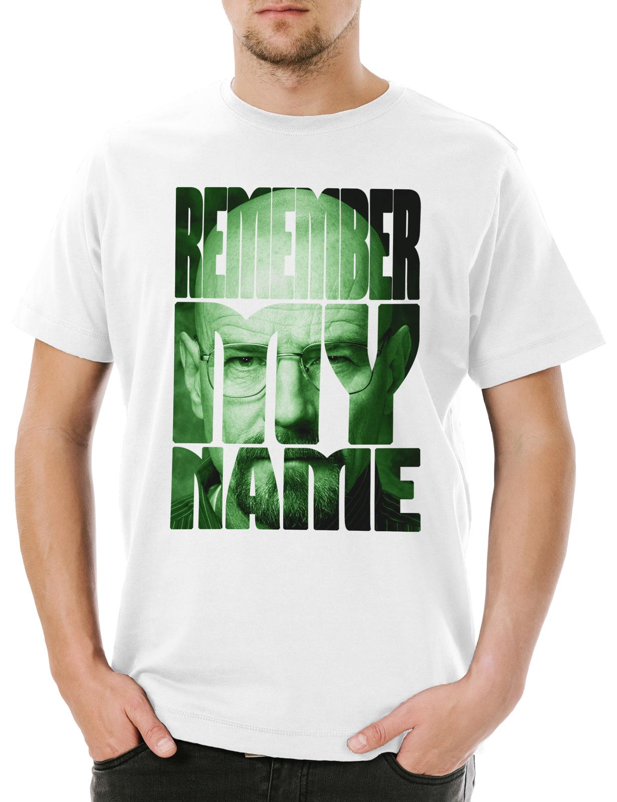 Remember My Name Men s Walter Breaking White Ehrmantraut Bad Crystal T-Shirt S