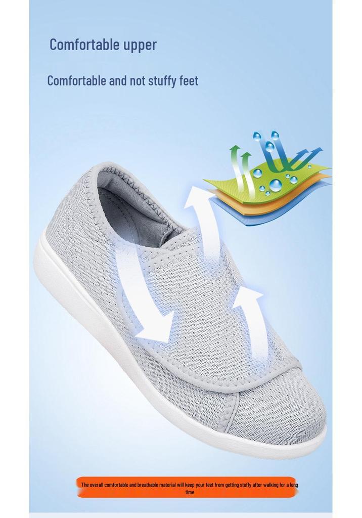 2025 Spring Summer Women's Breathable Velcro Mesh Loafers - Lightweight & Comfortable