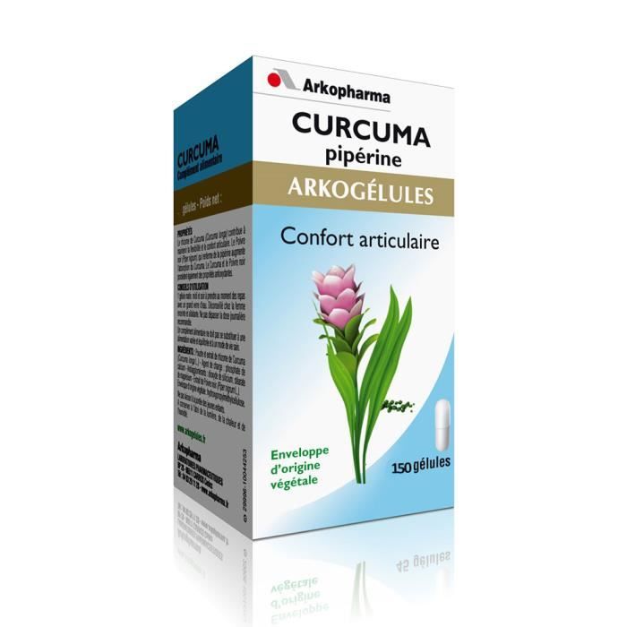 ARKOGELULES CURCUMA PIPERINE 150 GELULES