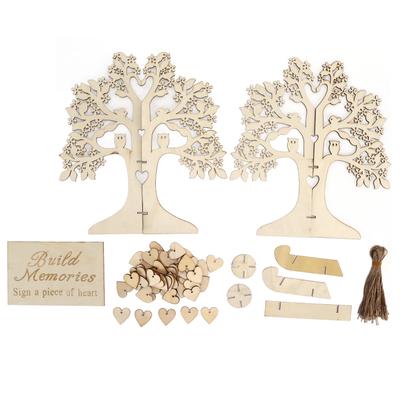 Wooden Wishing Tree Crafts Hand Made Unique Lightweight Handicraft Decoration for Wedding