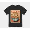 Cat Ramen Funny Japanese Vintage T Shirt Kawaii Anime Vintage Washed Graphic Comfortable Stretc