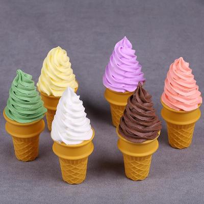 Chocolate Cream Crispy Cone Dessert Toy Photo Prop