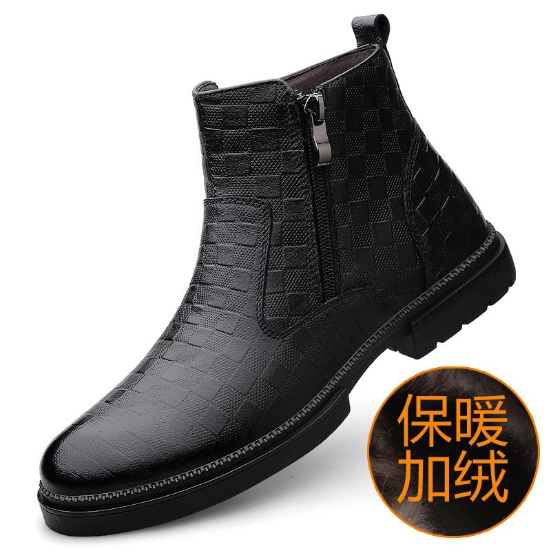 

Модные мужские ботинки, стильные кожаные туфли, итальянские ботинки из натуральной кожи, туфли на платформе для мужчин, модные короткие ботинки на молнии, ботинки челси 45