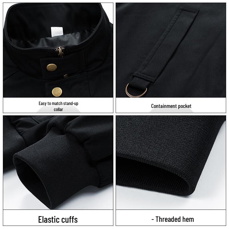 Jeep Men's 2024 Fall Stand-Collar Casual Workwear Jacket