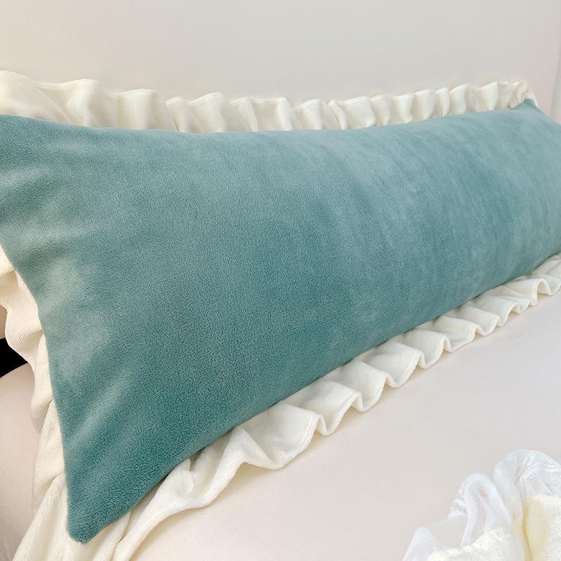 

Solid Color Coral Fleece Flannel Pillowcase for Couples - Available in 1.2m, 1.5m, and 1.8m Sizes, Perfect for Winter Warmth. 48x74cm - Pillowcase