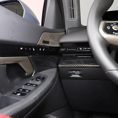 ABS Carbonfaser-Textur Armaturenbrett Zierleiste ist geeignet für Innenraumzubehör Für BMW 5er i5 G60 2025-2025