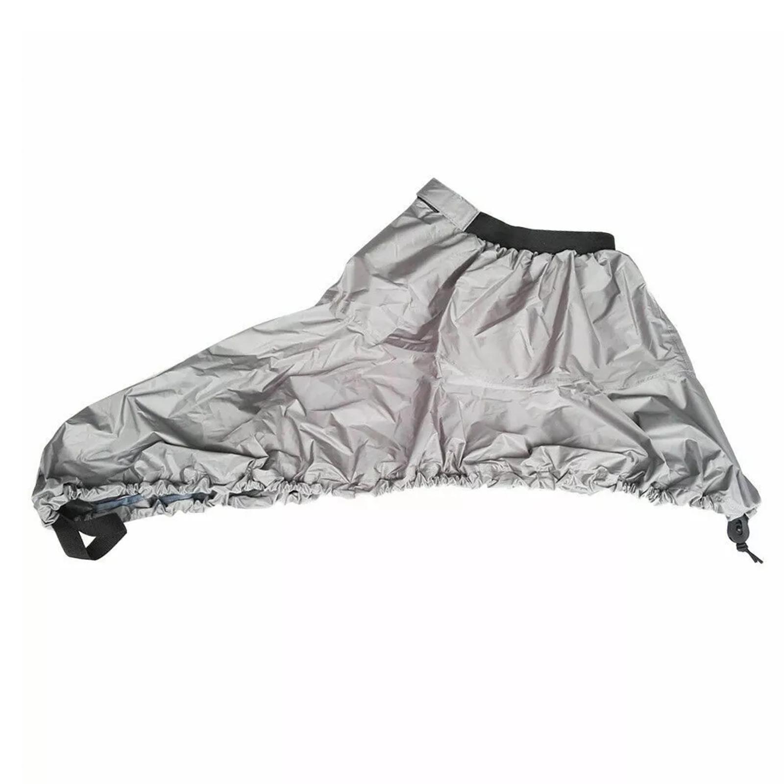 

Спідниця з розпилювачем для байдарки Водонепроникна спідниця для палуби з розпилювачем для байдарки, каное Човен з розпилювачем Регульована накидка для розпилювача для байдарки Аксесуари для байдарки Витривалі XL срібний