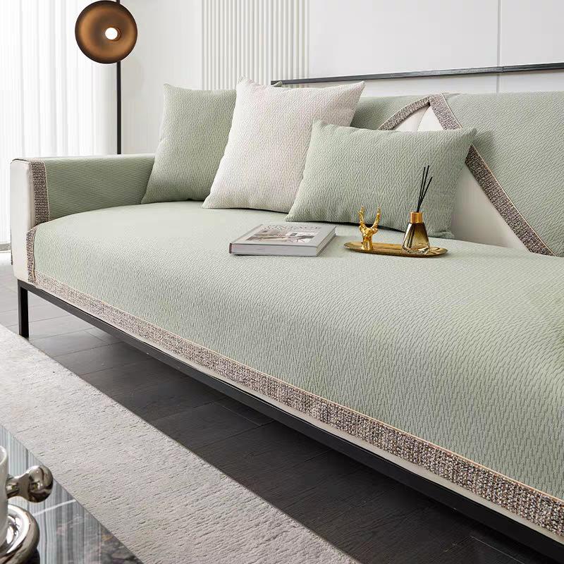 Light Luxury High-end Chenille Sofa Cushion, Universal for All Seasons, New Chinese Style Sofa Cover, Simple Sofa Towel