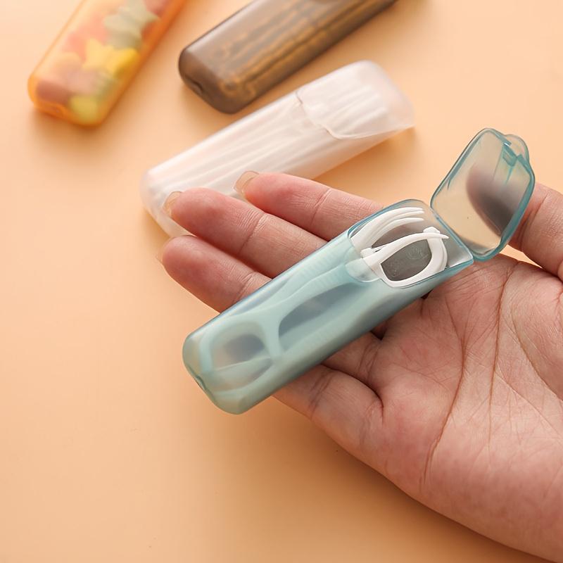 12pcs Portable Toothpick Holder Pill Case Travel Medicine Box Mini Plastic Tube Container for Floss Vitamin Organizer