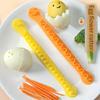 Manual Plastic Egg Cutter with Lace Cutting Wire Creative Fancy Egg Slicer for Decorative Egg Washable Slices, Use for Parties, Picnics, Kitchen