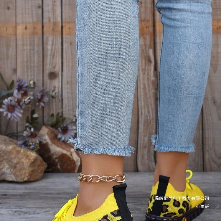 Fashion Plus Size 36-43 Shoes for Women Summer Women Mesh Breathable Comfortable Non-slip Flats Loafers Lace Up Sneakers Women