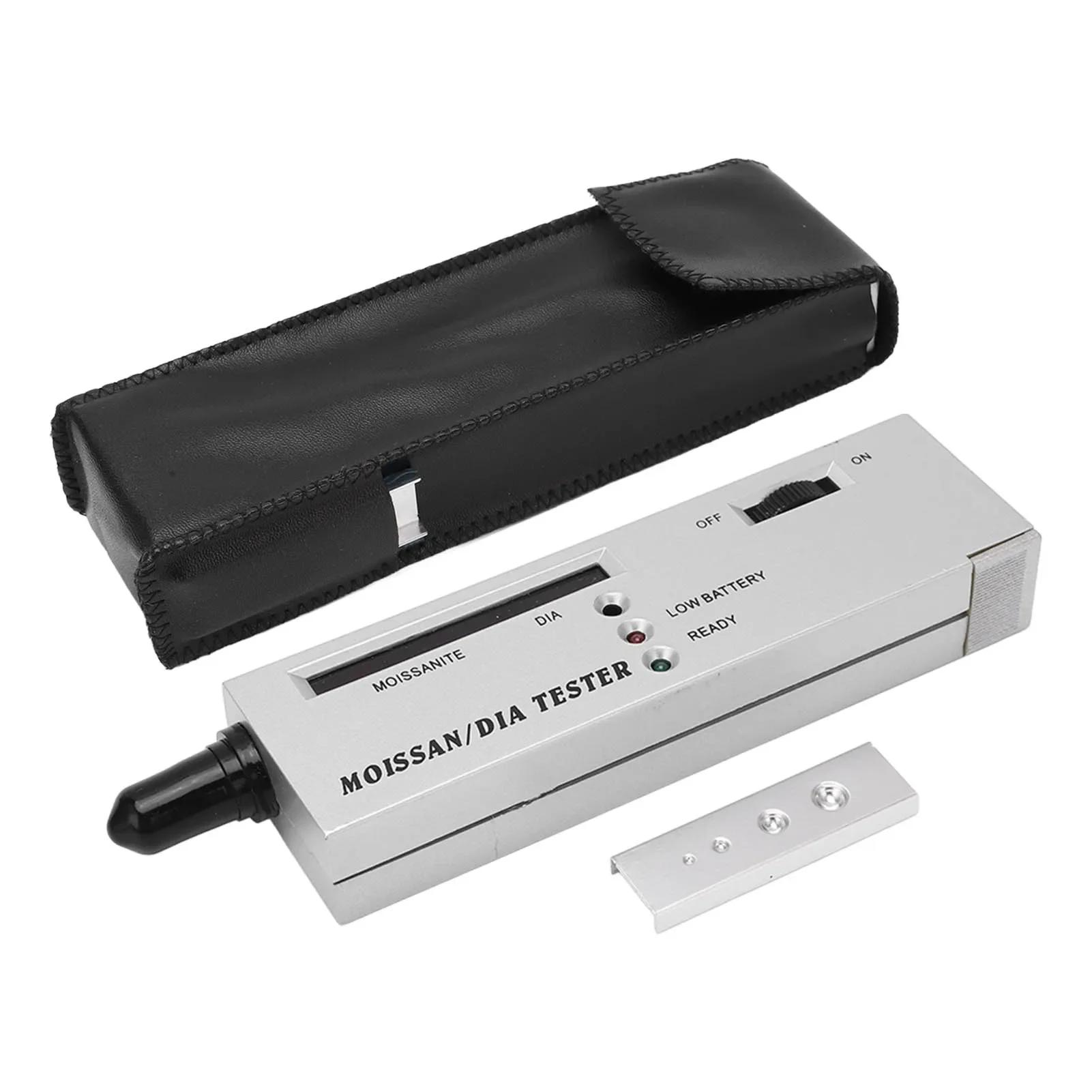 

Moissanite Pen LCD Display Diamond Tester Moissanite Hardness Detector Jeweler Testing Tool with LED Indicator срібний