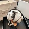 TEMU New Fashion Rivet Bag 2025 Spring and Summer Cartoon Clip Buckle Shell Bag Chain Messenger Women's Bag