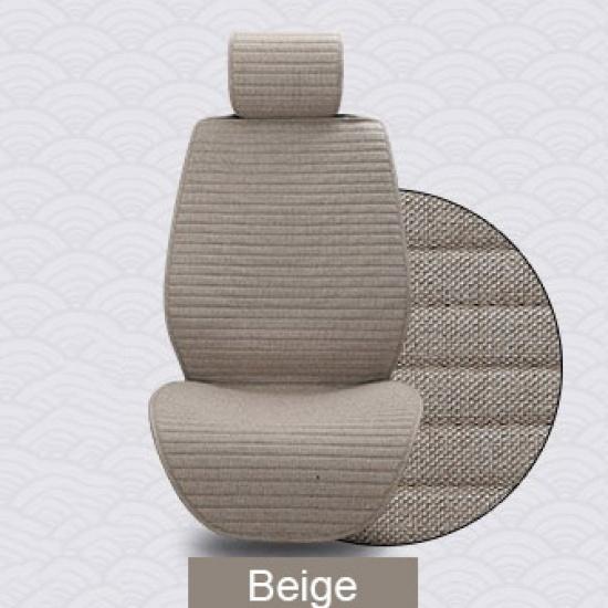 1 Piece Car Front Seat Cushion Breathable Linen Automobile Seats Cover Universal Mats Fit Most Auto Truck SUV Protection
