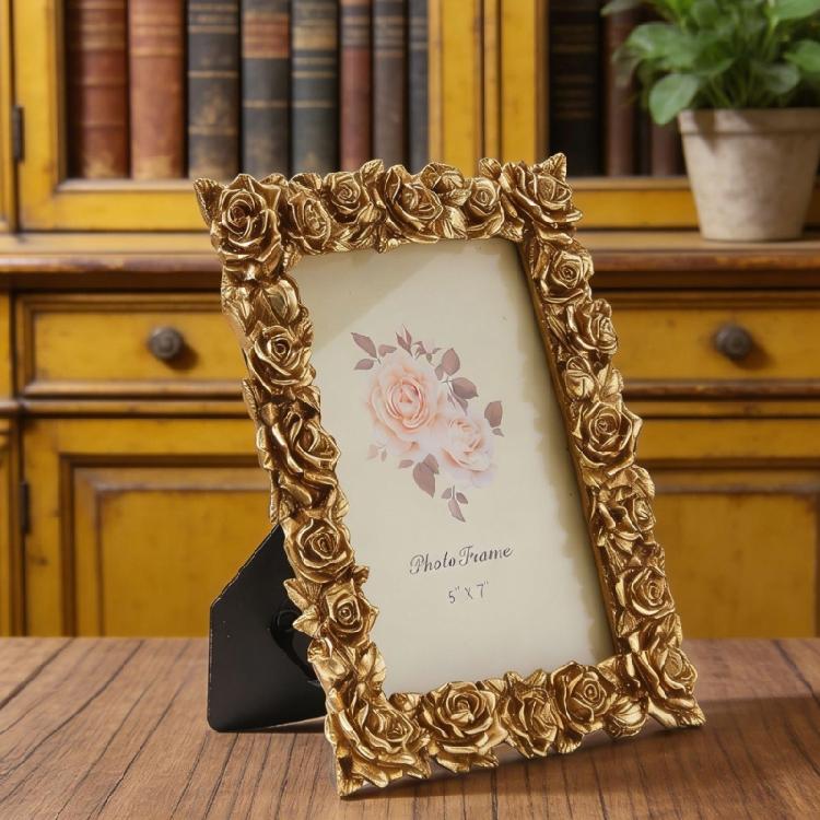 Retro Picture Frame,Decorative Photo Frame Antique White Ornate Rectangles Photo Frame for Tabletop and Wall Display
