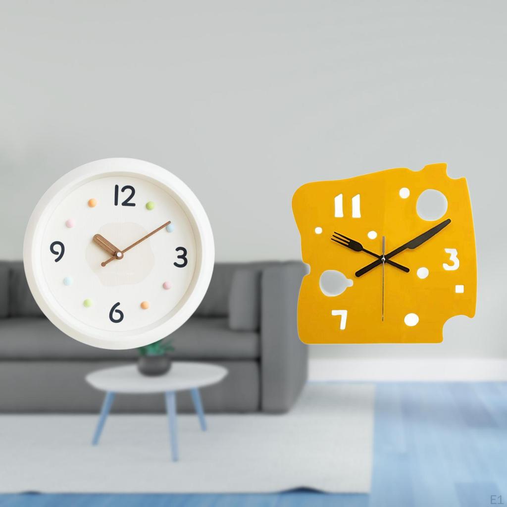 Modern Nordic Minimalist Wall Clock Quiet Large Numerals Decorative Acrylic Hanging for Home